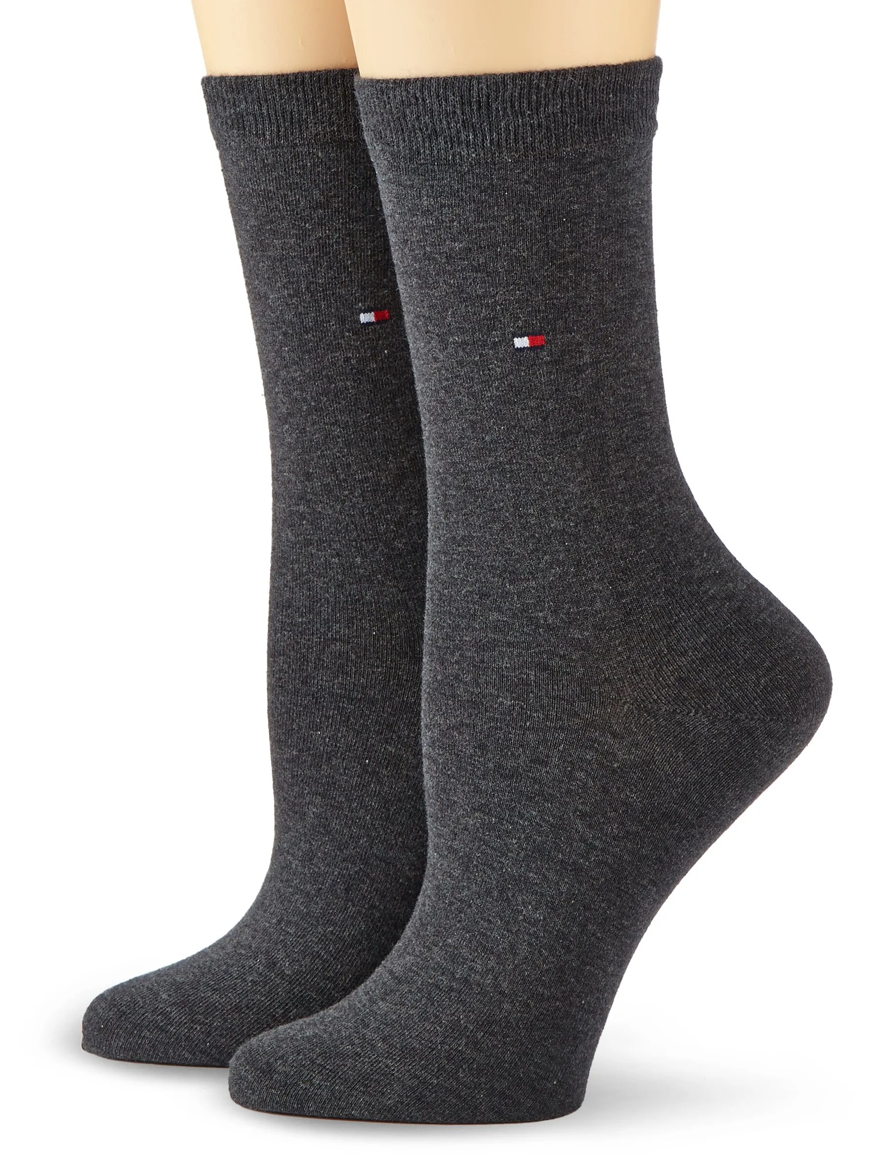 Tommy Hilfiger Classic Women's Socks, Anthracit 210, 39-42 (Pack of 2) - immagine 1
