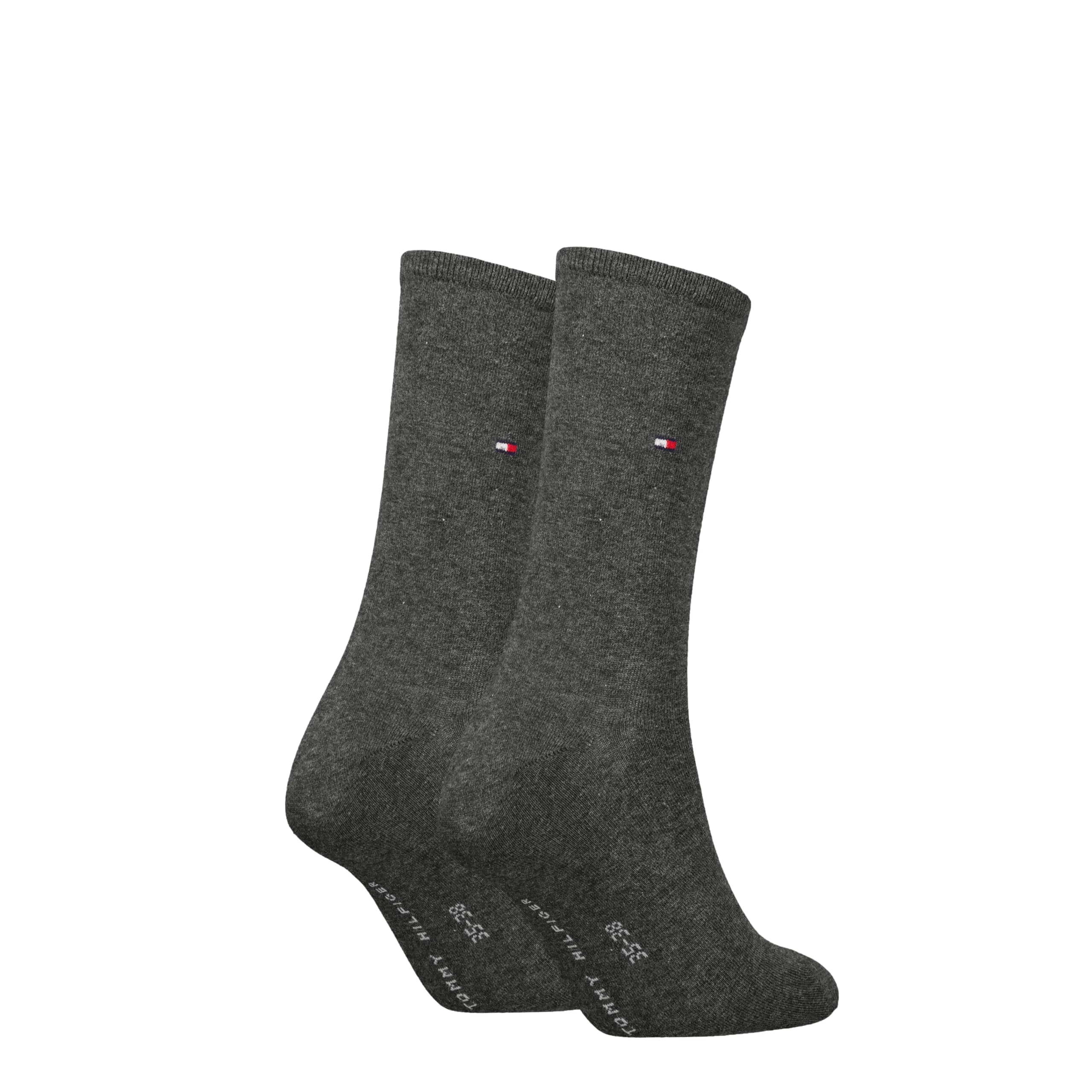 Tommy Hilfiger Classic Women's Socks, Anthracit 210, 39-42 (Pack of 2) - immagine 3