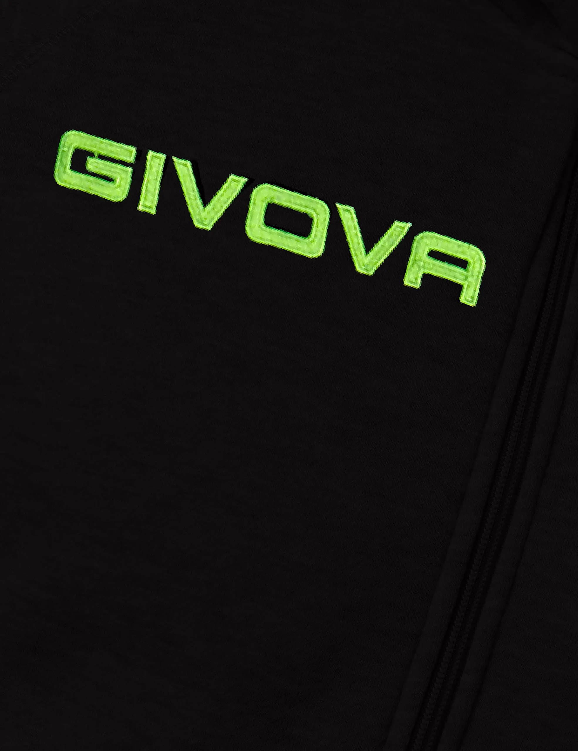 GIVOVA Tuta King Felpa Nero/Verde Fluo XS - immagine 3