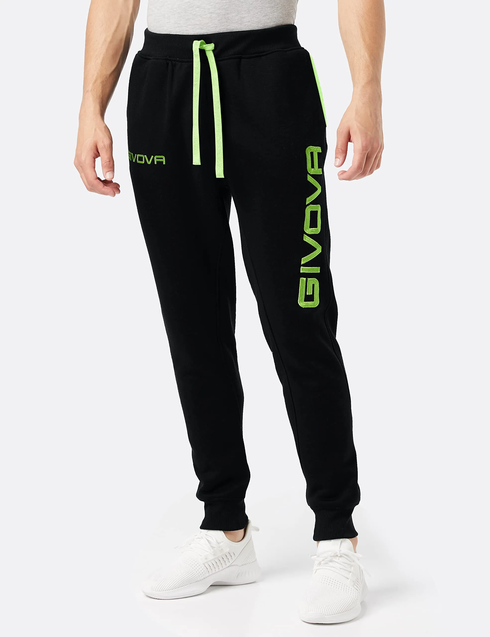 GIVOVA Tuta King Felpa Nero/Verde Fluo XS - immagine 4