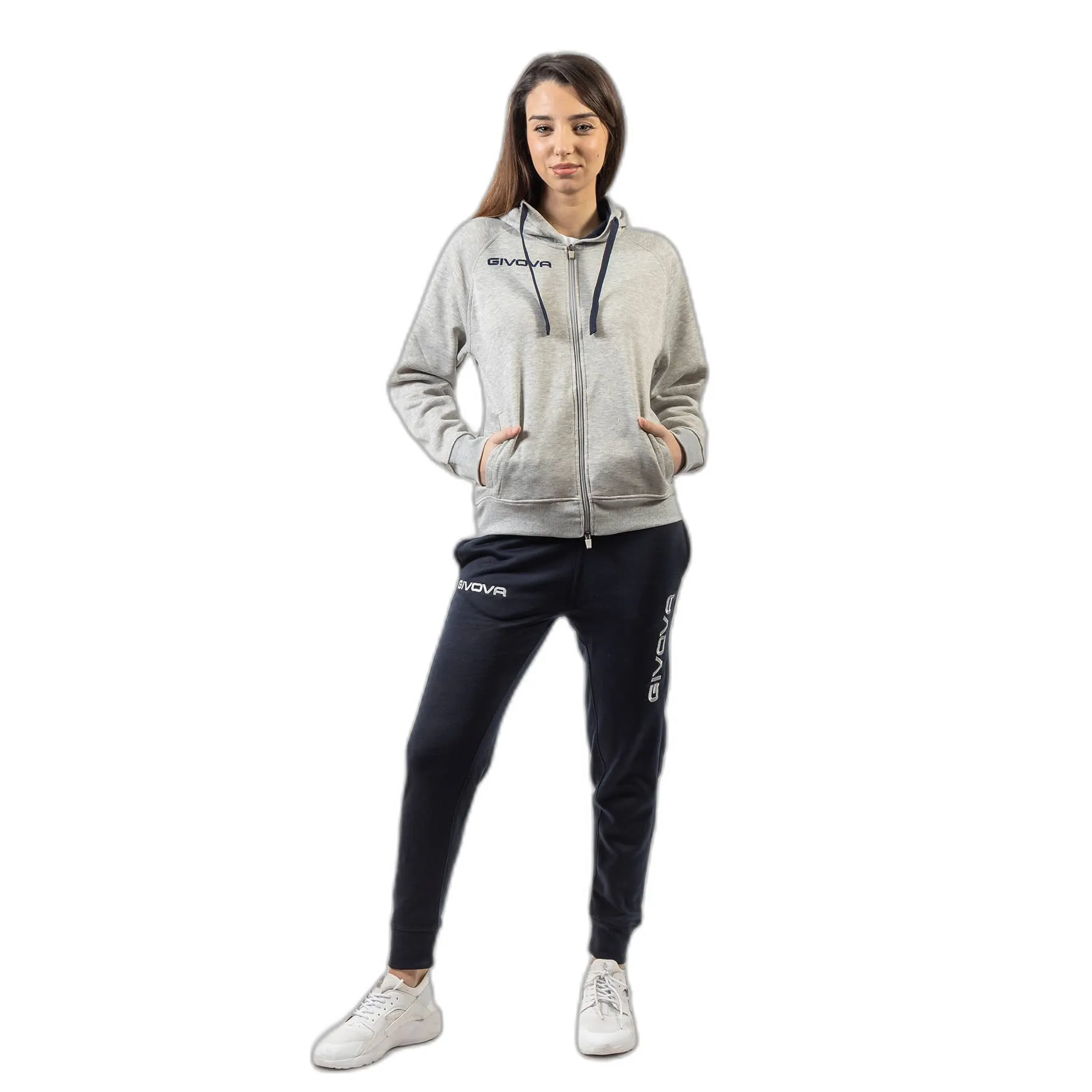 GIVOVA Tuta King Felpa Grigio/Blu XXS - immagine 1