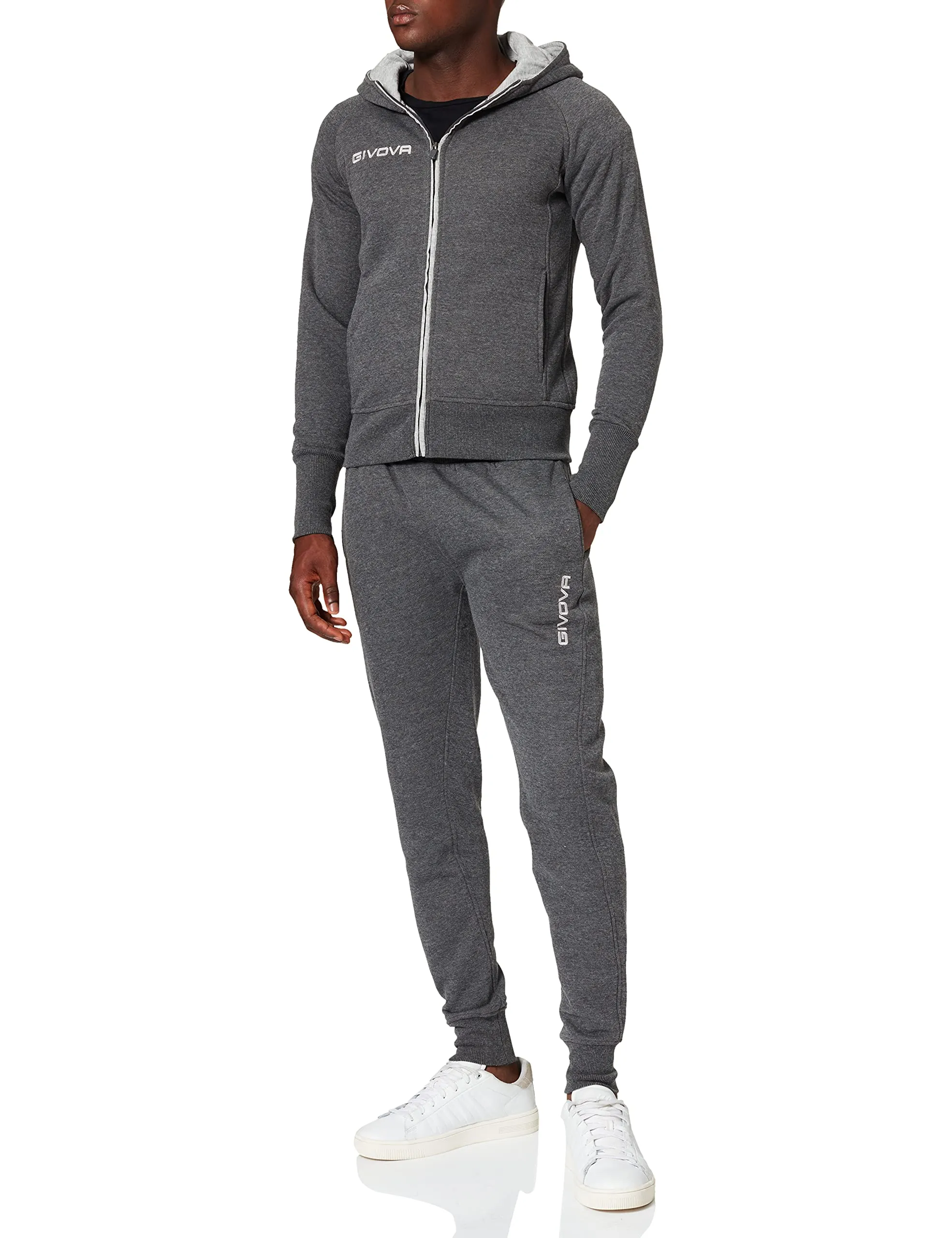 Givova Tuta King Star Donna Felpa Grigio Scuro/Grigio Chiaro - immagine 1