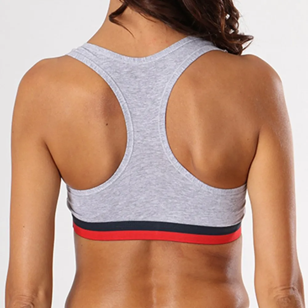 Fila Reggiseno Sportivo da Donna in Cotone, L, Grigio 02 - immagine 4
