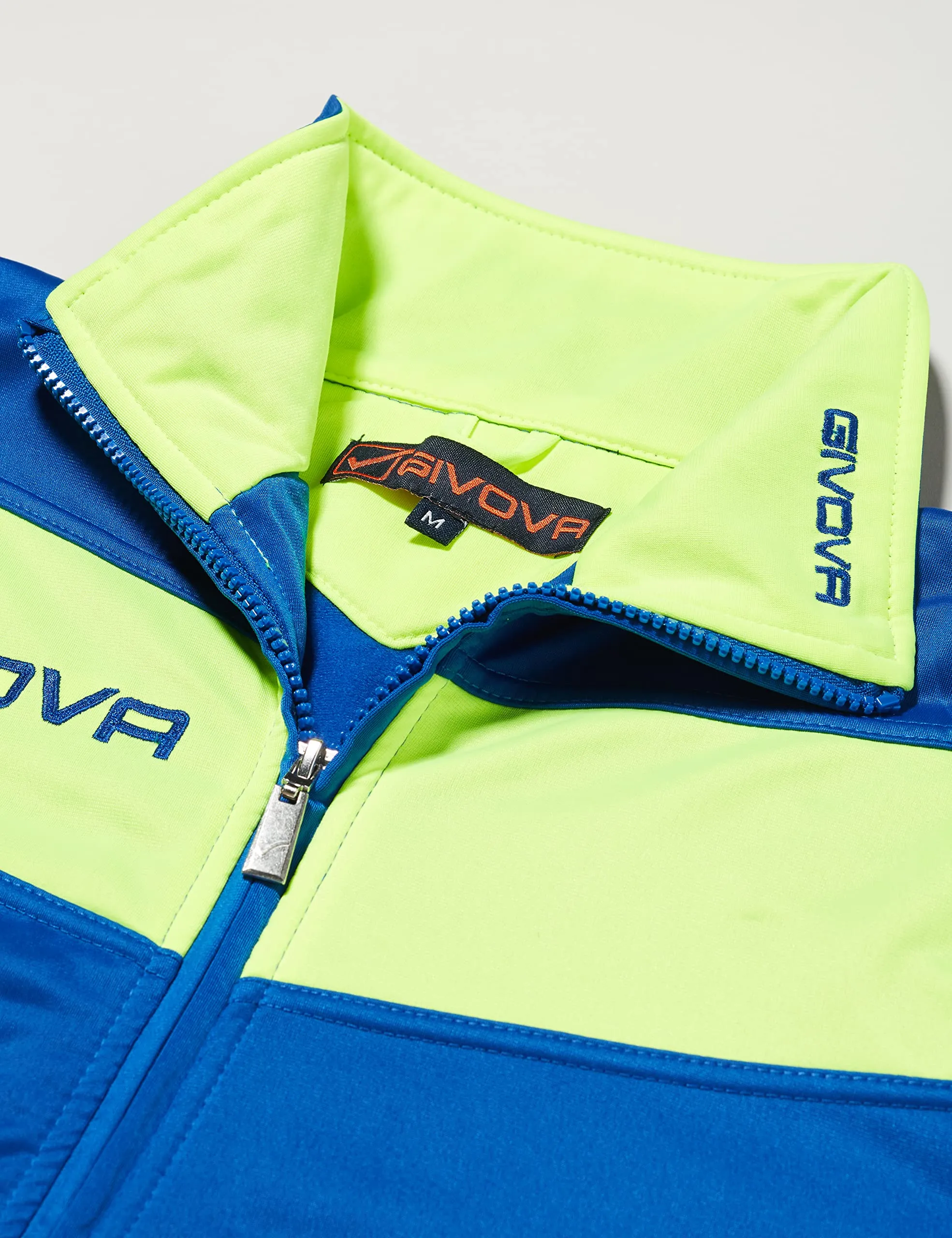 Givova TR018F Tuta Visa Unisex Adulto, Azzurro/Giallo Fluo, 4XL - immagine 2