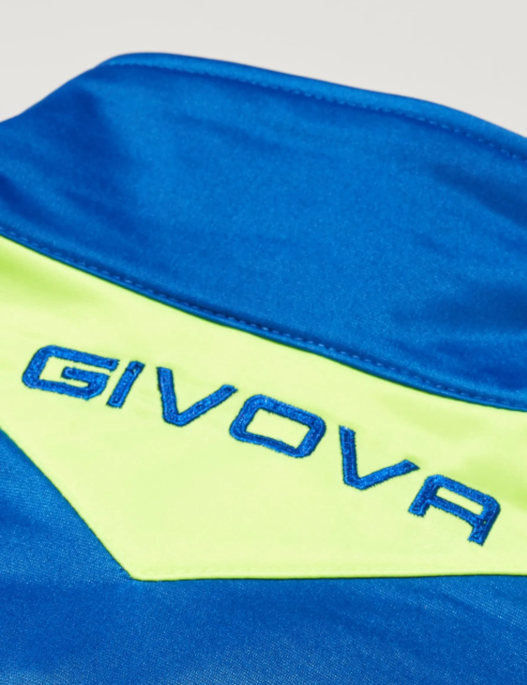 Givova TR018F Tuta Visa Unisex Adulto, Azzurro/Giallo Fluo, XS - immagine 4
