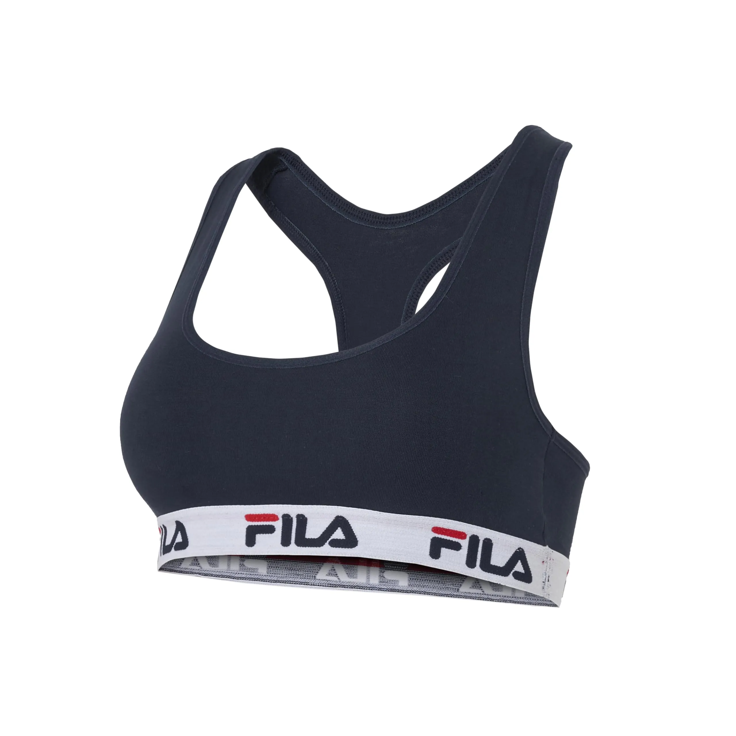 Fila Reggiseno Sportivo Donna in Cotone Senza Ferretto, Blu, XS - immagine 2