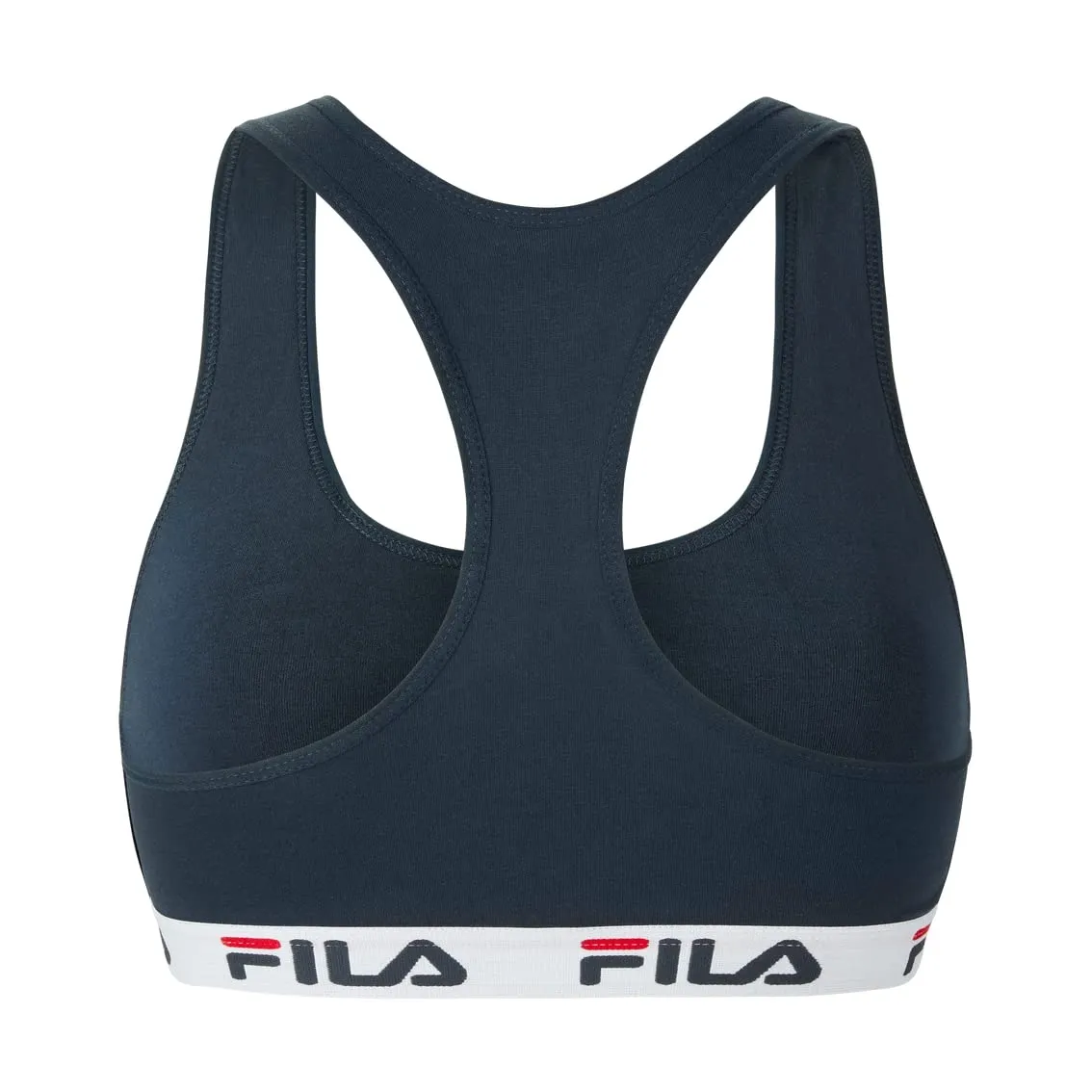 Fila Reggiseno Sportivo in Cotone Senza Ferretto, Blu, Taglia M - immagine 6