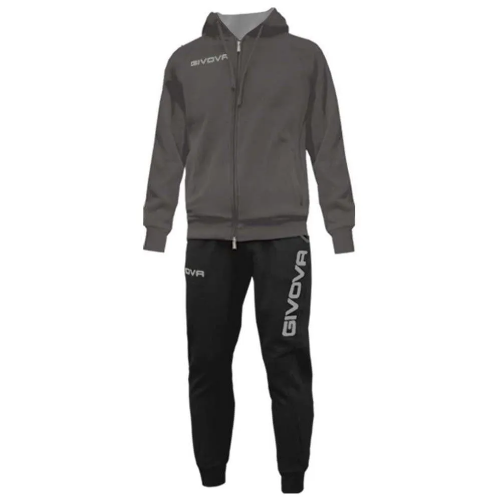 Givova Tuta King Felpa Grigio Scuro/Nero 2XS - immagine 1