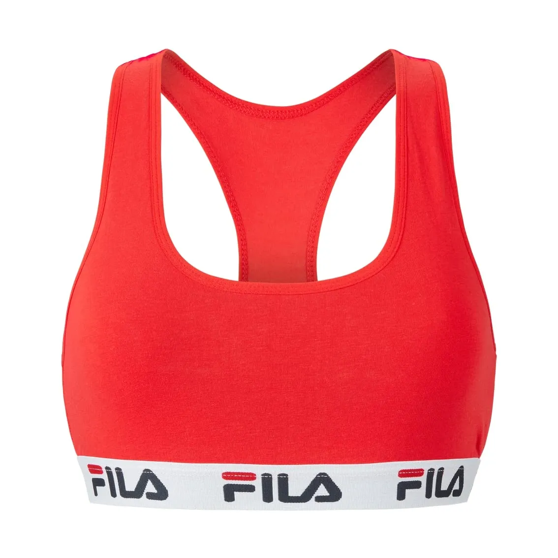 Fila Reggiseno Sportivo Donna, Rosso, Taglia M - immagine 4