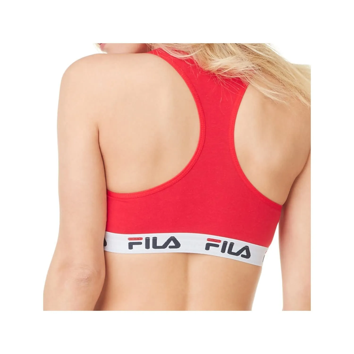 Fila Reggiseno Sportivo Donna, Rosso, Taglia S - immagine 8