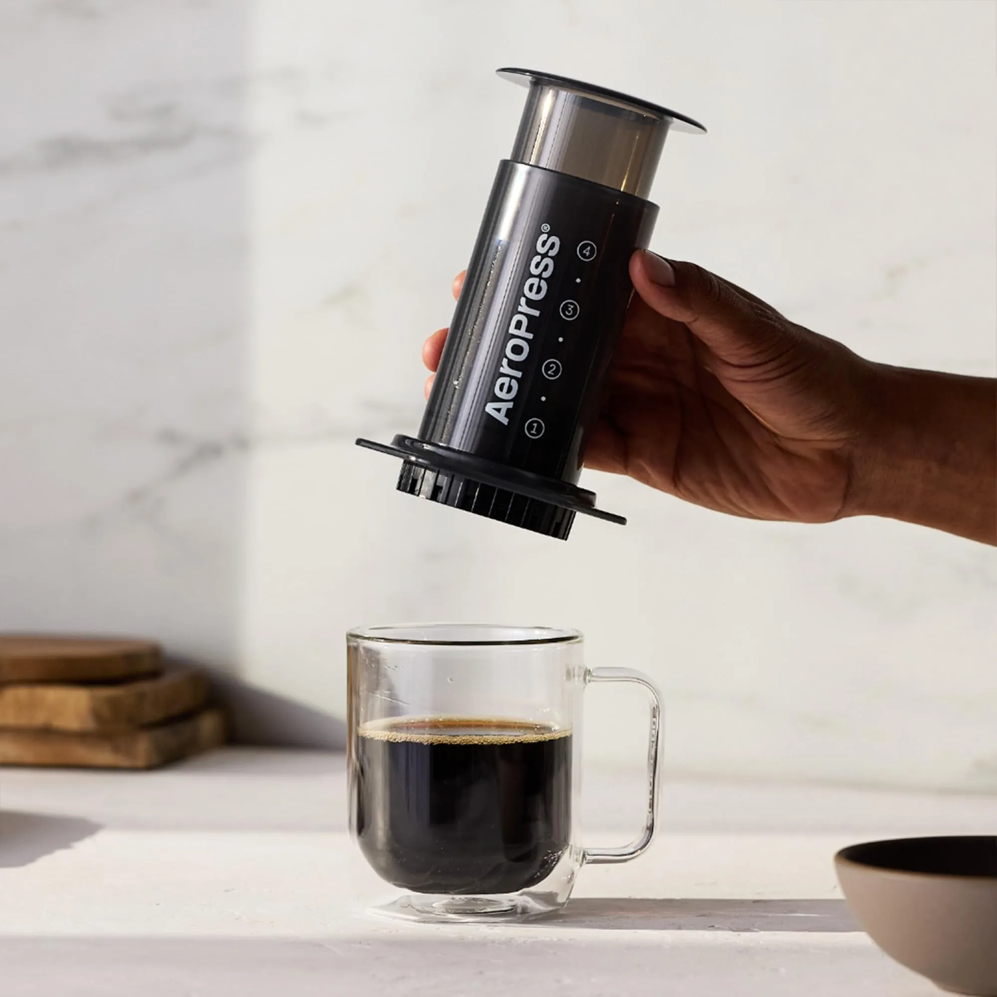 AeroPress Caffettiera Aerobie A80 - Nera - immagine 5