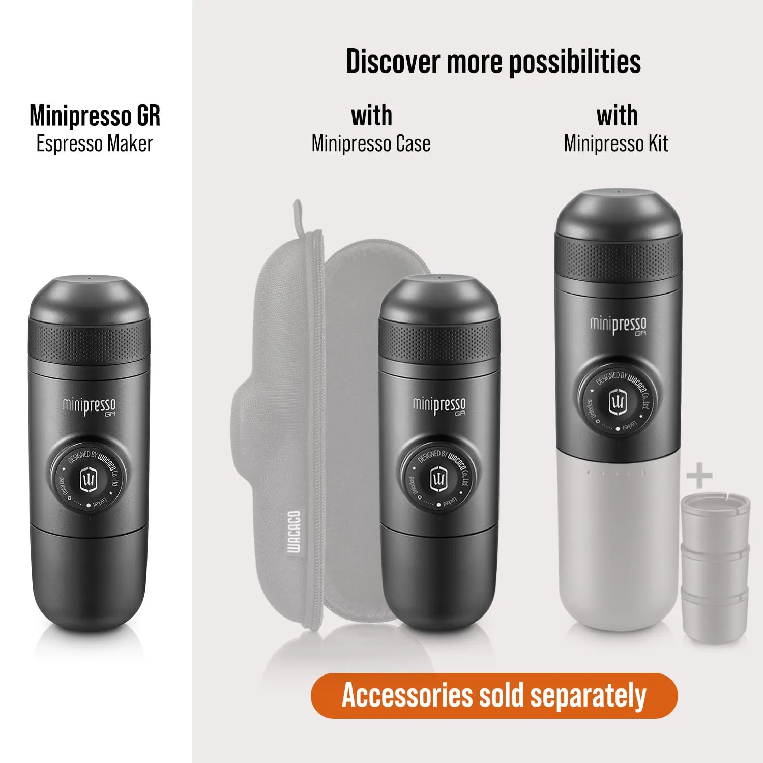 WACACO Minipresso GR Macchina Espresso Portatile per Caffè Macinato - immagine 2