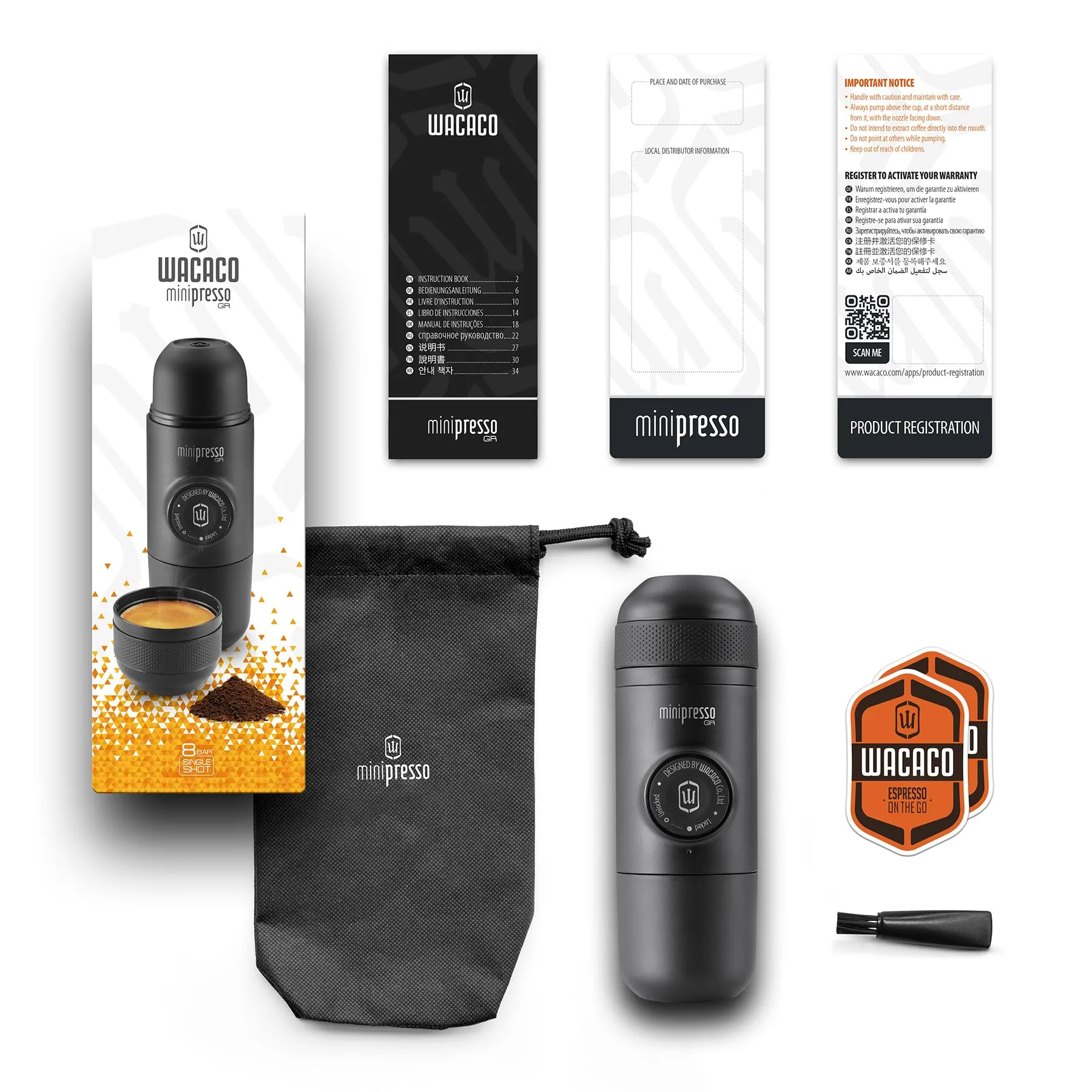 WACACO Minipresso GR Macchina Espresso Portatile per Caffè Macinato - immagine 9