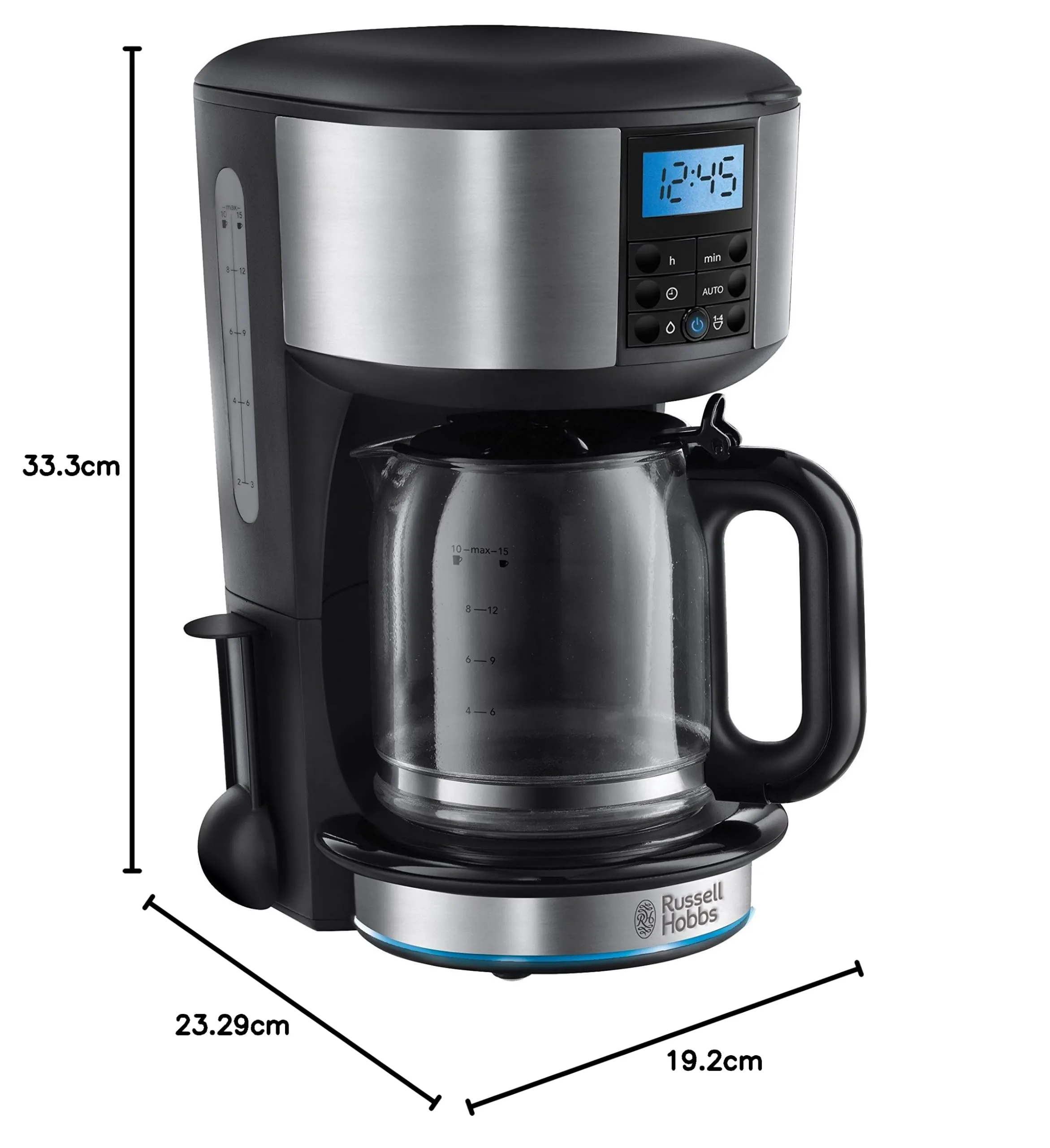Russell Hobbs Macchina Caffè Americano Buckingham Programmabile 20680-56, Acciaio Inossidabile, 1000W - immagine 2