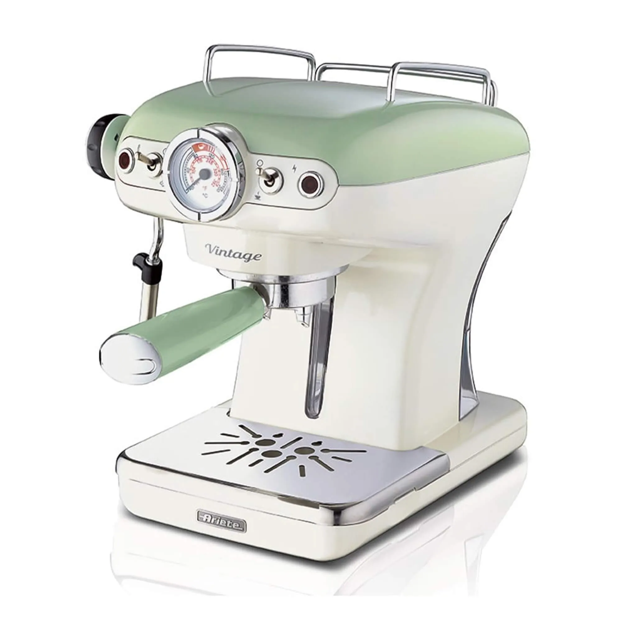 Ariete Caffè Espresso Vintage 1389, Macchina per Caffè Espresso per Polvere o Cialda ESE, 15 Bar, 850W, Verde - immagine 1