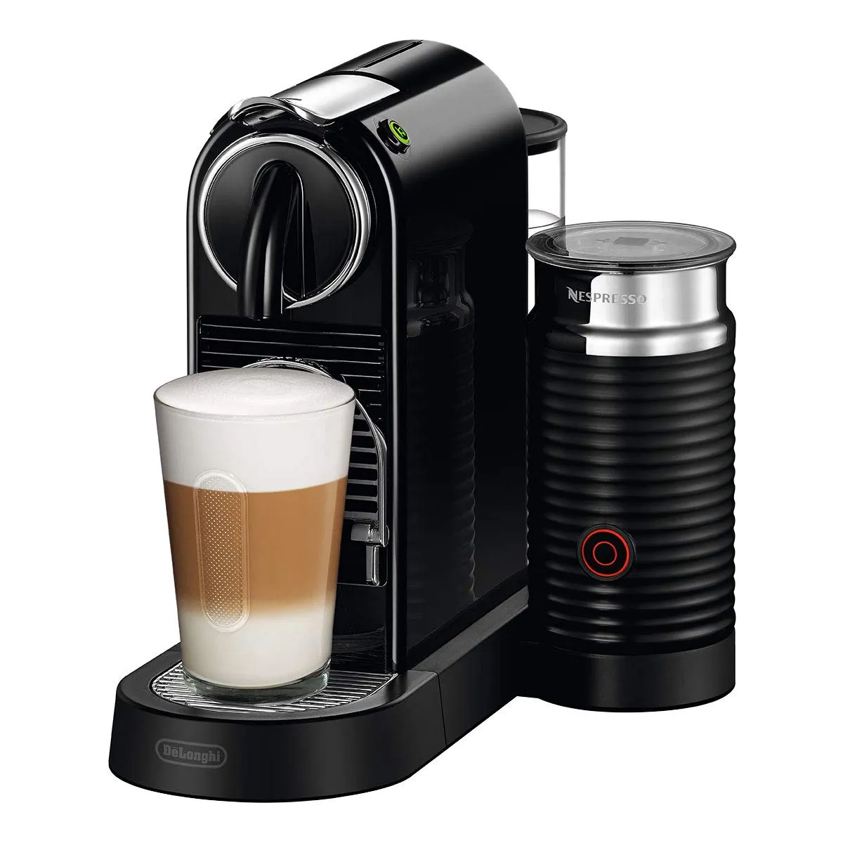 De'Longhi Nespresso Citiz & Milk Coffee Machine, Black, EN267.BAE - immagine 1