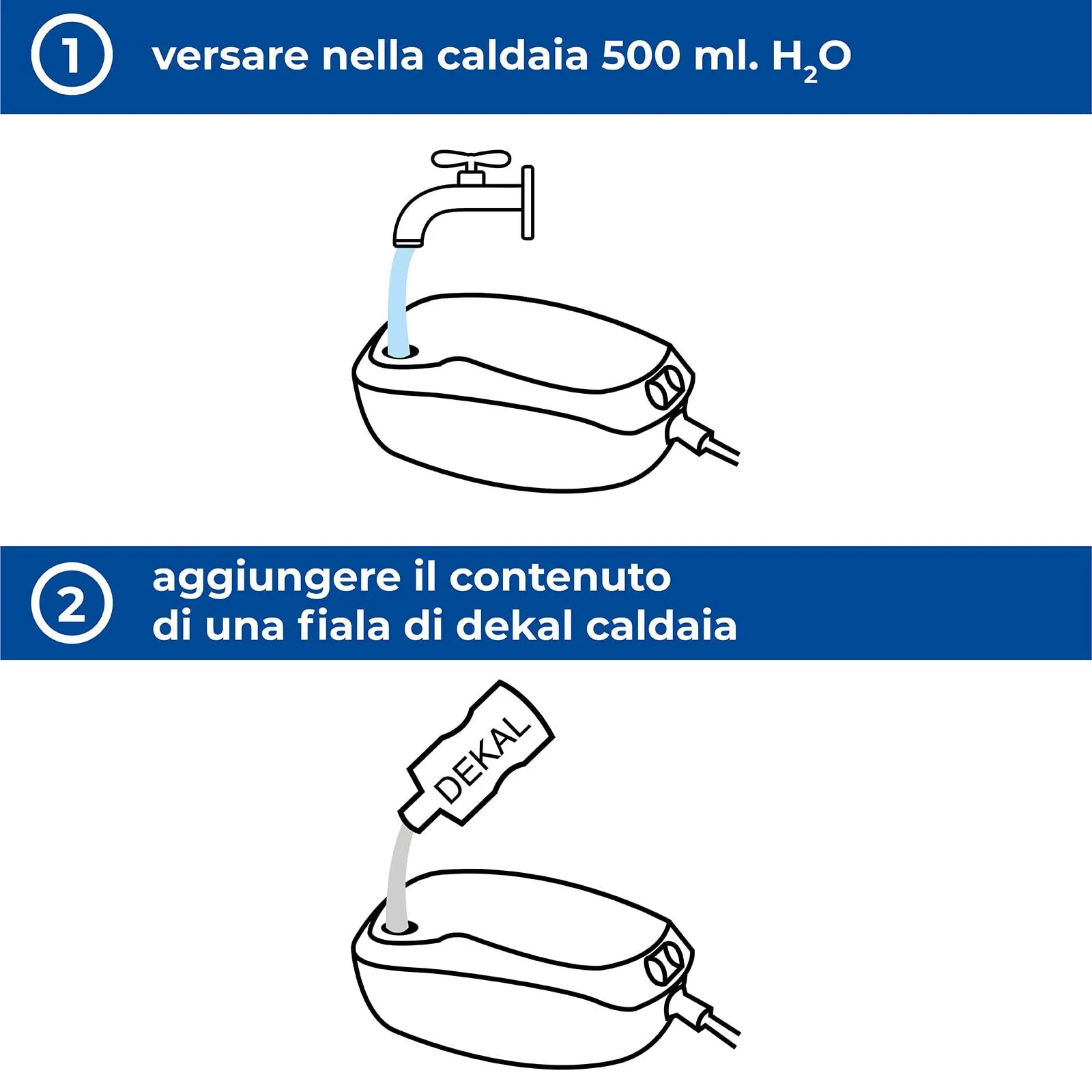 Parodi & Parodi Dekal Decalcificante per Ferro da Stiro a Caldaia, 2 x 20 ml - immagine 3