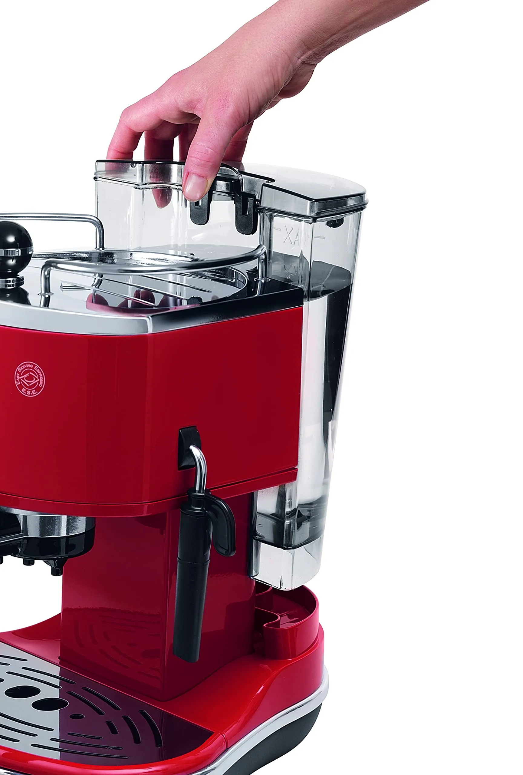 De'Longhi Icona ECO311.R Macchina da Caffè Espresso e Cappuccino, Rosso - immagine 4