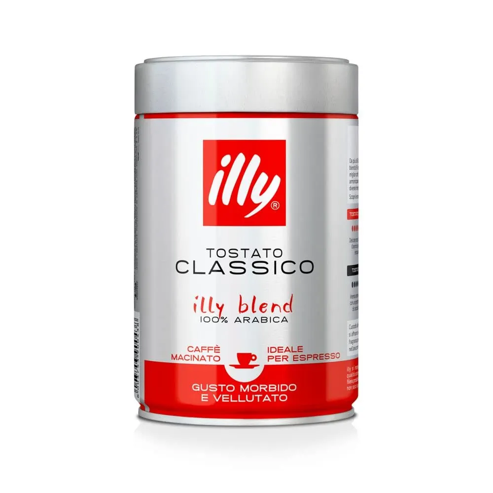 illy Caffè macinato per espresso Tostato Classico, Barattolo da 250g - immagine 1