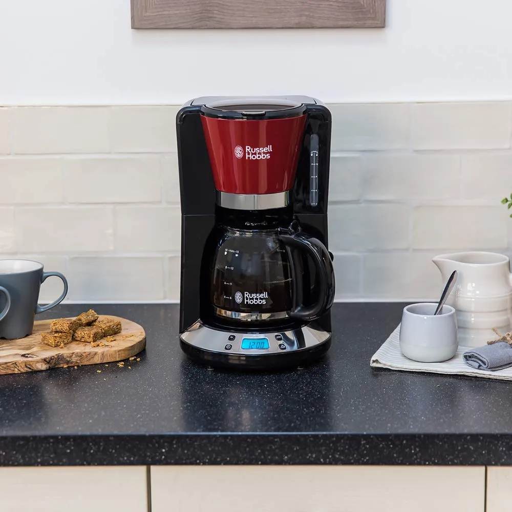 Russell Hobbs Macchina Caffè Americano ColorPlus 24031-56, Rosso, 1.25L, 1100W - immagine 7