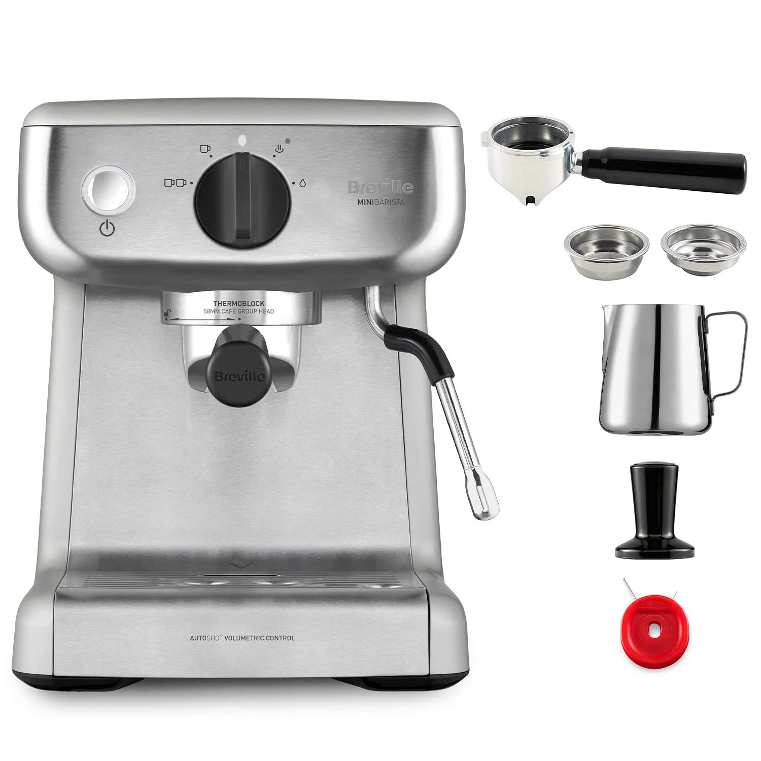 Breville Barista Mini VCF125X Macchina da Caffè Espresso 15 Bar, 2L - immagine 2