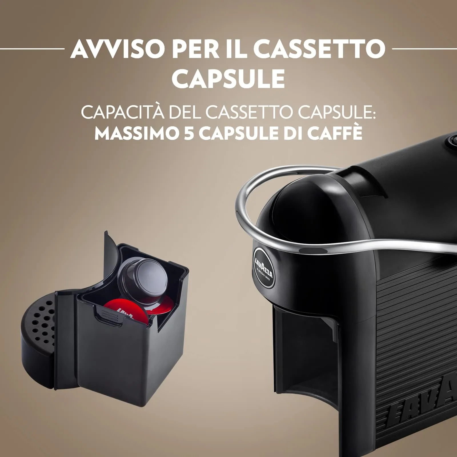 Lavazza a Modo Mio Jolie Evo Macchina per Caffè, 10 bar, Nera - immagine 3