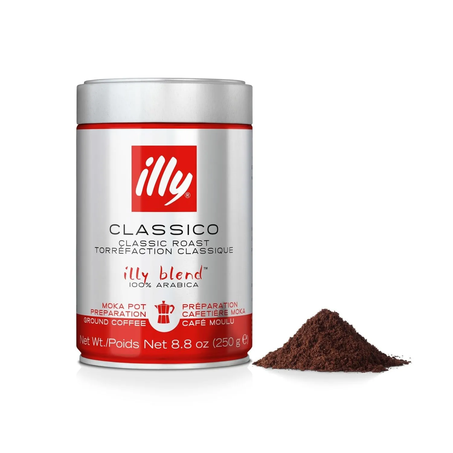 illy Caffè Macinato Moka Tostato Classico - 6 x 250g - immagine 1