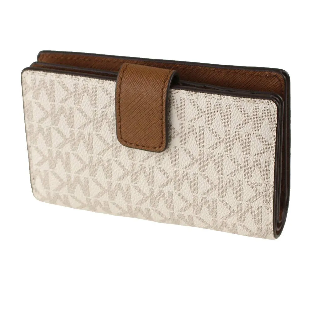 Michael Kors Jet Set Travel Portafoglio portamonete con zip, misura media, Vaniglia - immagine 5
