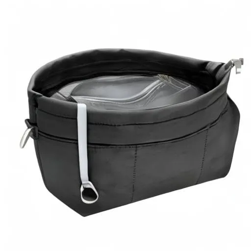 HyFanStr Nylon Bag Organizer with Zipper, Small, Nero - immagine 9