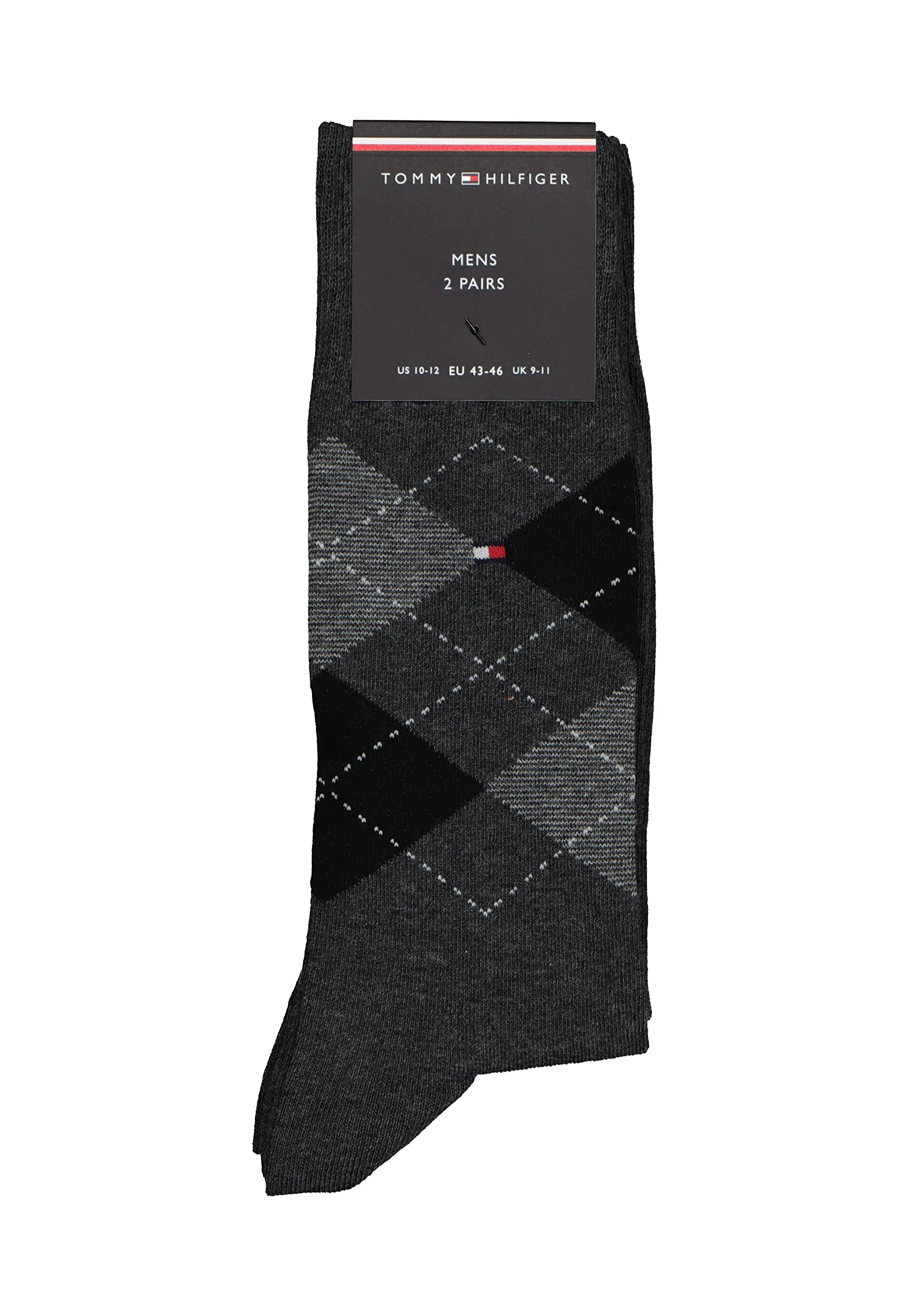 Tommy Hilfiger Classic Men's Socks, Anthracit 495, 47-49 (Pack of 2) - immagine 3