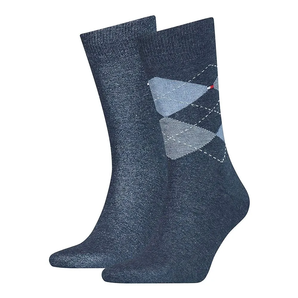 Tommy Hilfiger Classic Men's Socks, Navy 495, 39-42 (Pack of 2) - immagine 1