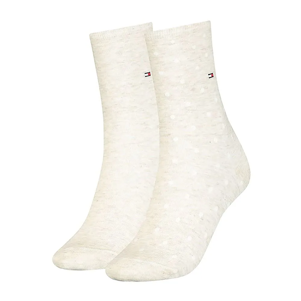 Tommy Hilfiger Classic Women's Socks, Beige 493, 35-38 (Pack of 2) - immagine 1