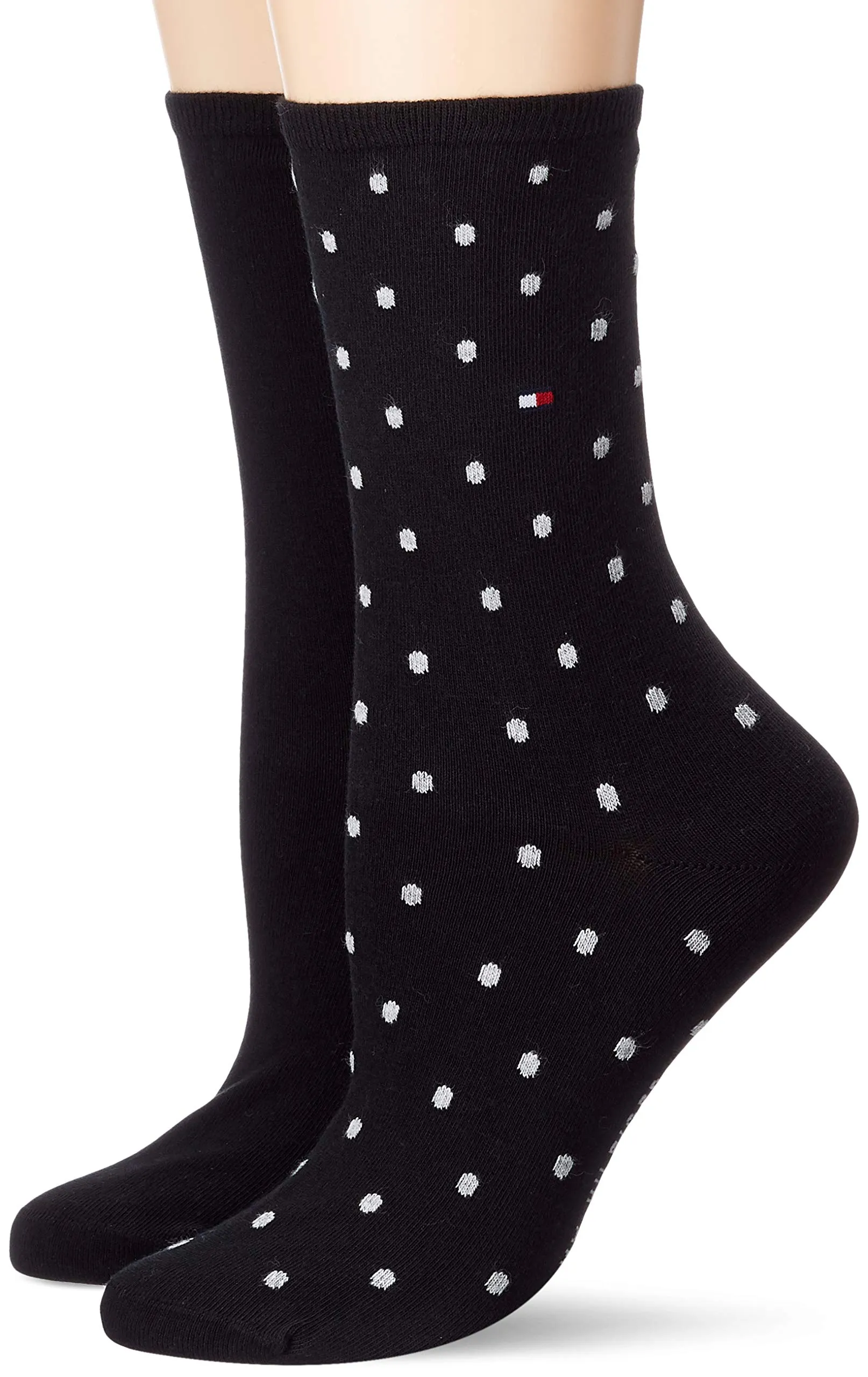 Tommy Hilfiger Classic Calzini Donna, Nero 493, 35-38 (Pacco da 2) - immagine 2