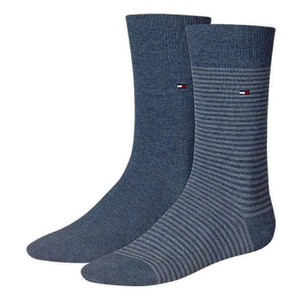 Tommy Hilfiger Classic Men's Socks, Navy 094, 47-49 (Pack of 2) - immagine 1