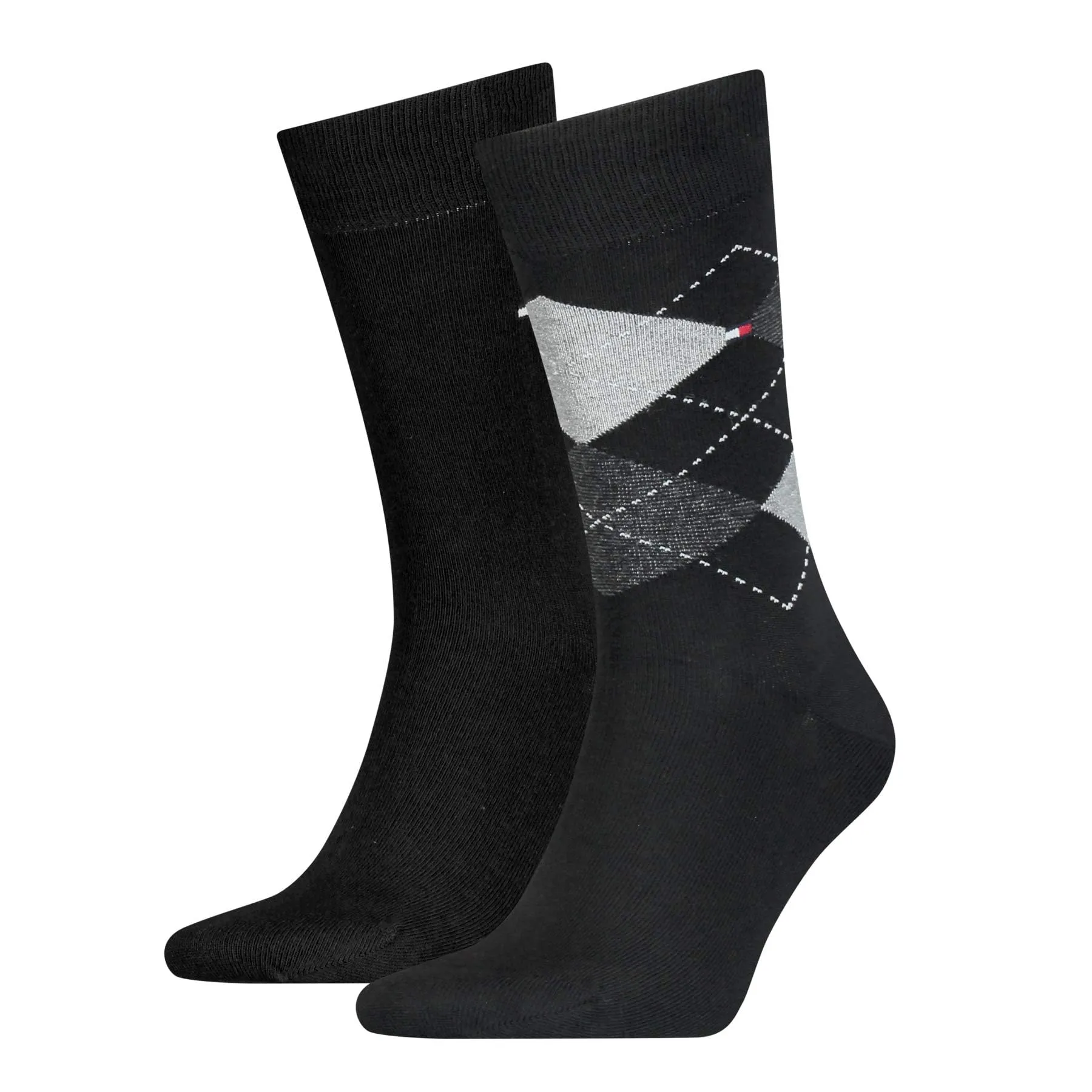 Tommy Hilfiger Classic Calzini Donna, Nero 334, 39-42 (Pacco da 2) - immagine 1