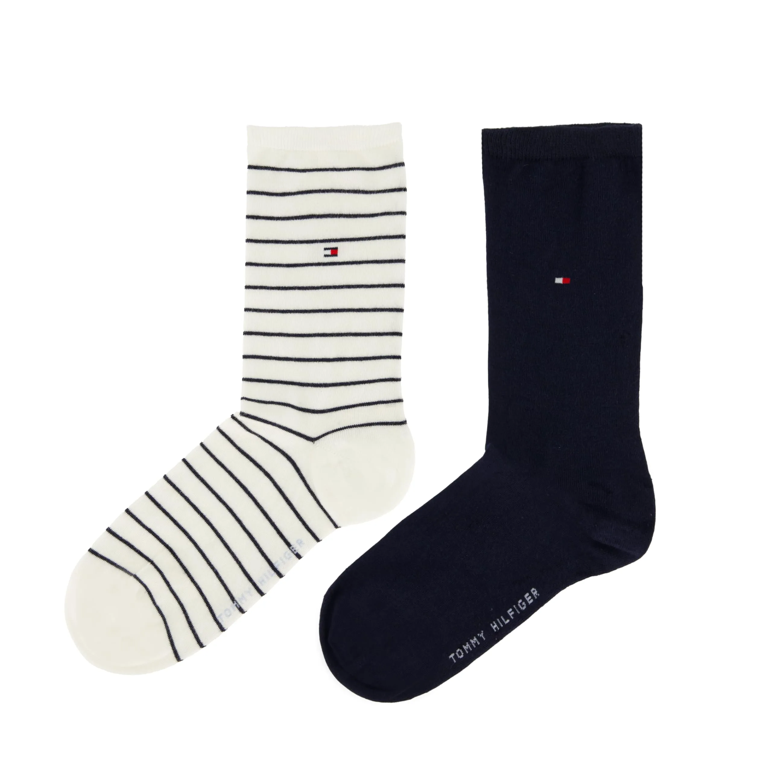 Tommy Hilfiger Classic Calzini Donna, Bianco 394, 39-42 (Pacco da 2) - immagine 4