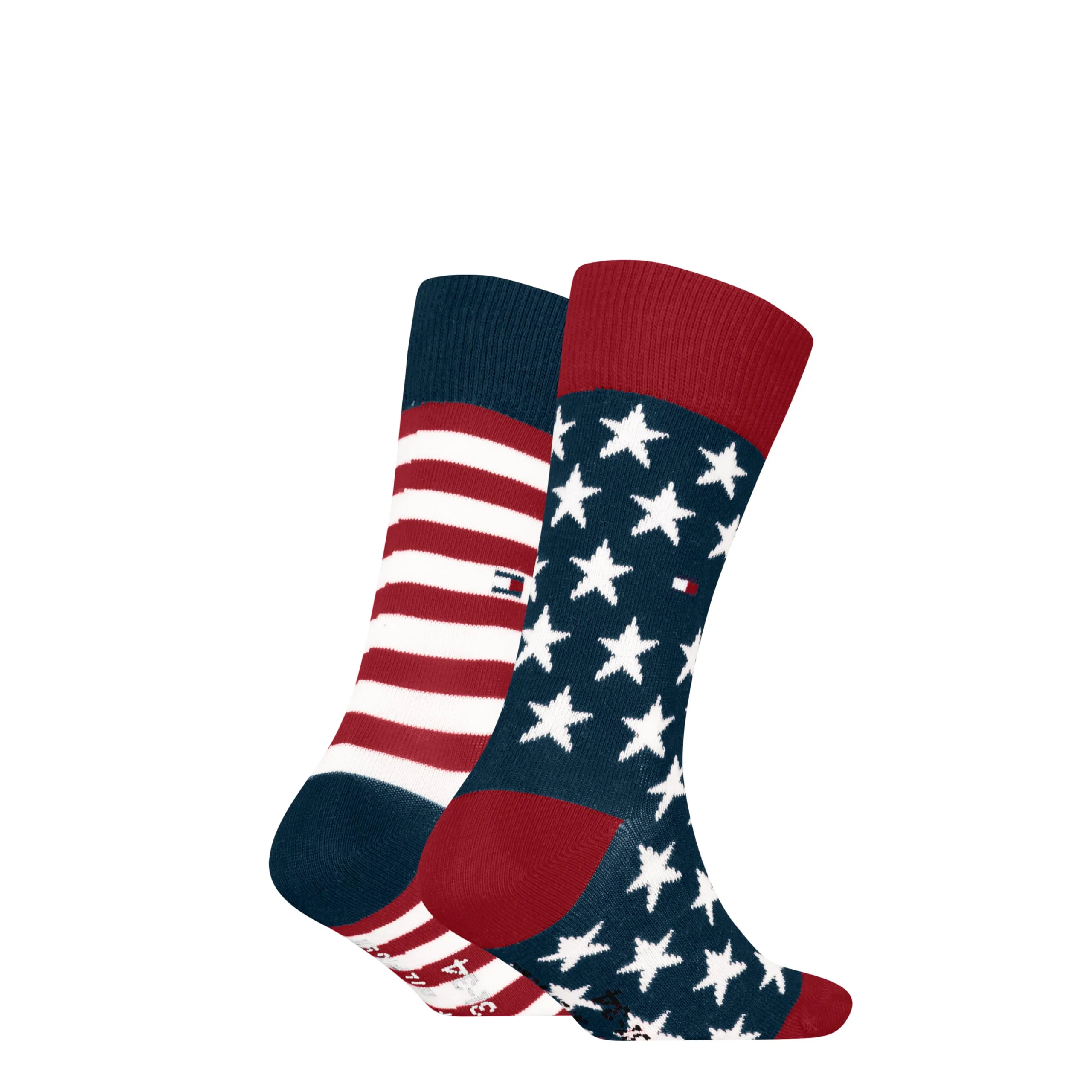 Tommy Hilfiger Classic Unisex Kids Socks, Navy/Red 816, 35-38 (Pack of 2) - immagine 2