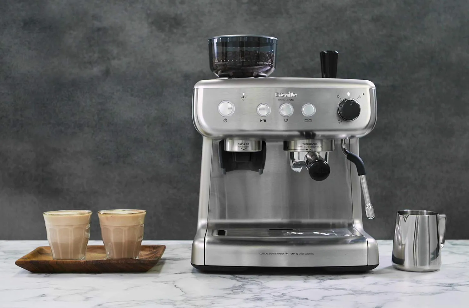 Breville Barista Max VCF126X Macchina da Caffè Espresso con Macinacaffè - immagine 8