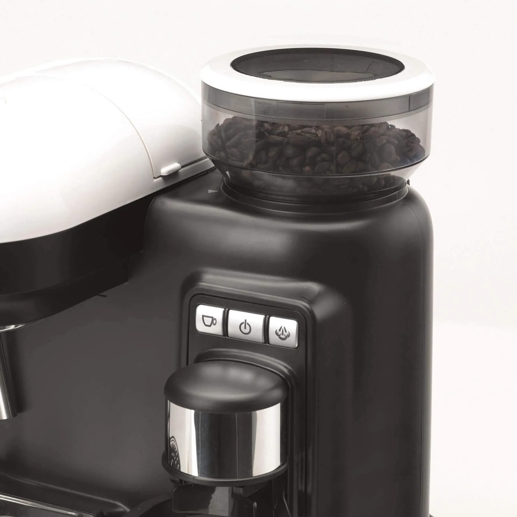 Ariete 1318 Moderna Macchina per Caffè Espresso con Macinacaffè Integrato, 1080 W, 800 cc, Bianco - immagine 5