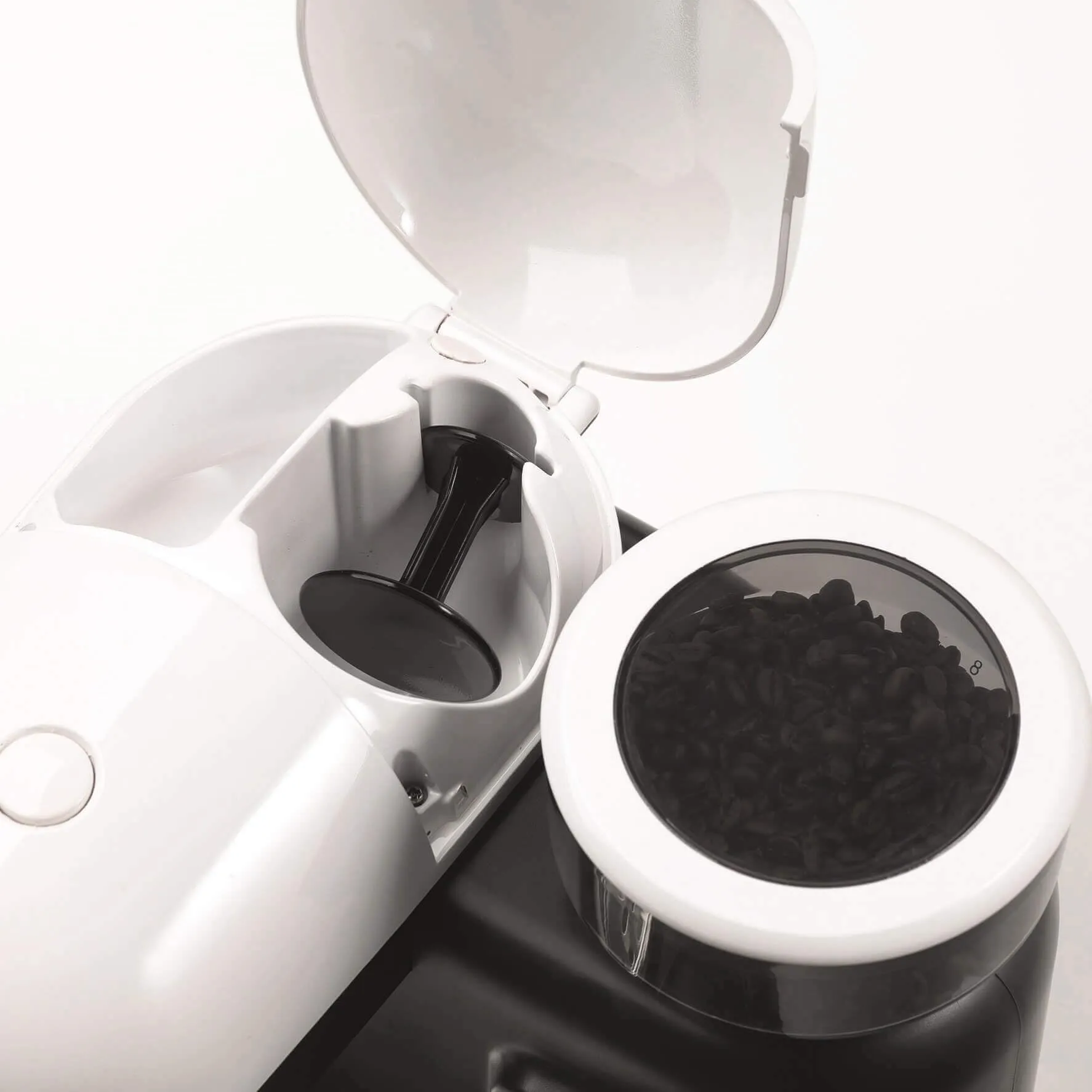 Ariete 1318 Moderna Macchina per Caffè Espresso con Macinacaffè Integrato, 1080 W, 800 cc, Bianco - immagine 7