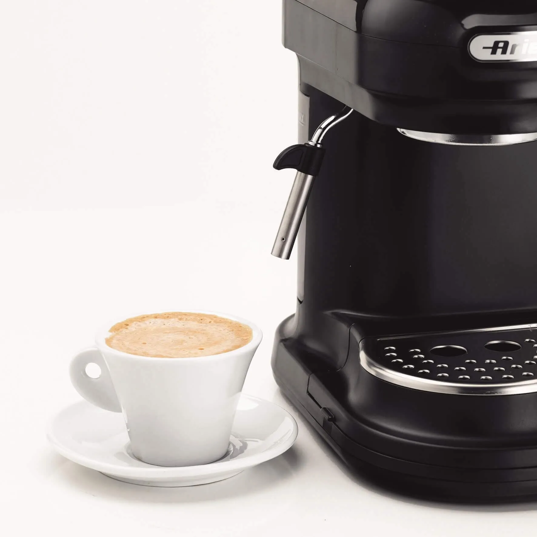 Ariete 1318 Macchina da Caffè Espresso con Macinacaffè Integrato, Cappuccinatore, 1080W, Nero - immagine 2
