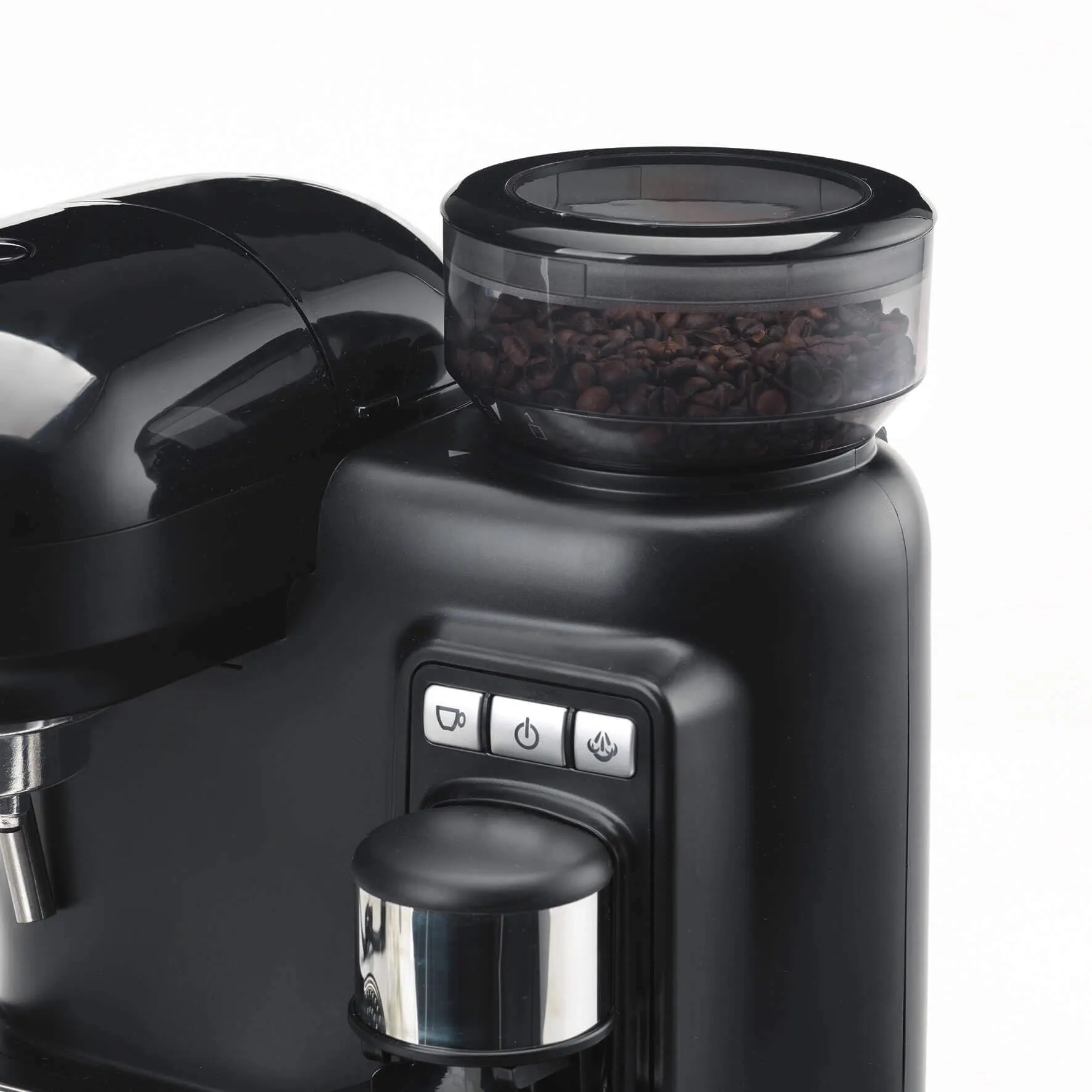Ariete 1318 Macchina da Caffè Espresso con Macinacaffè Integrato, Cappuccinatore, 1080W, Nero - immagine 3