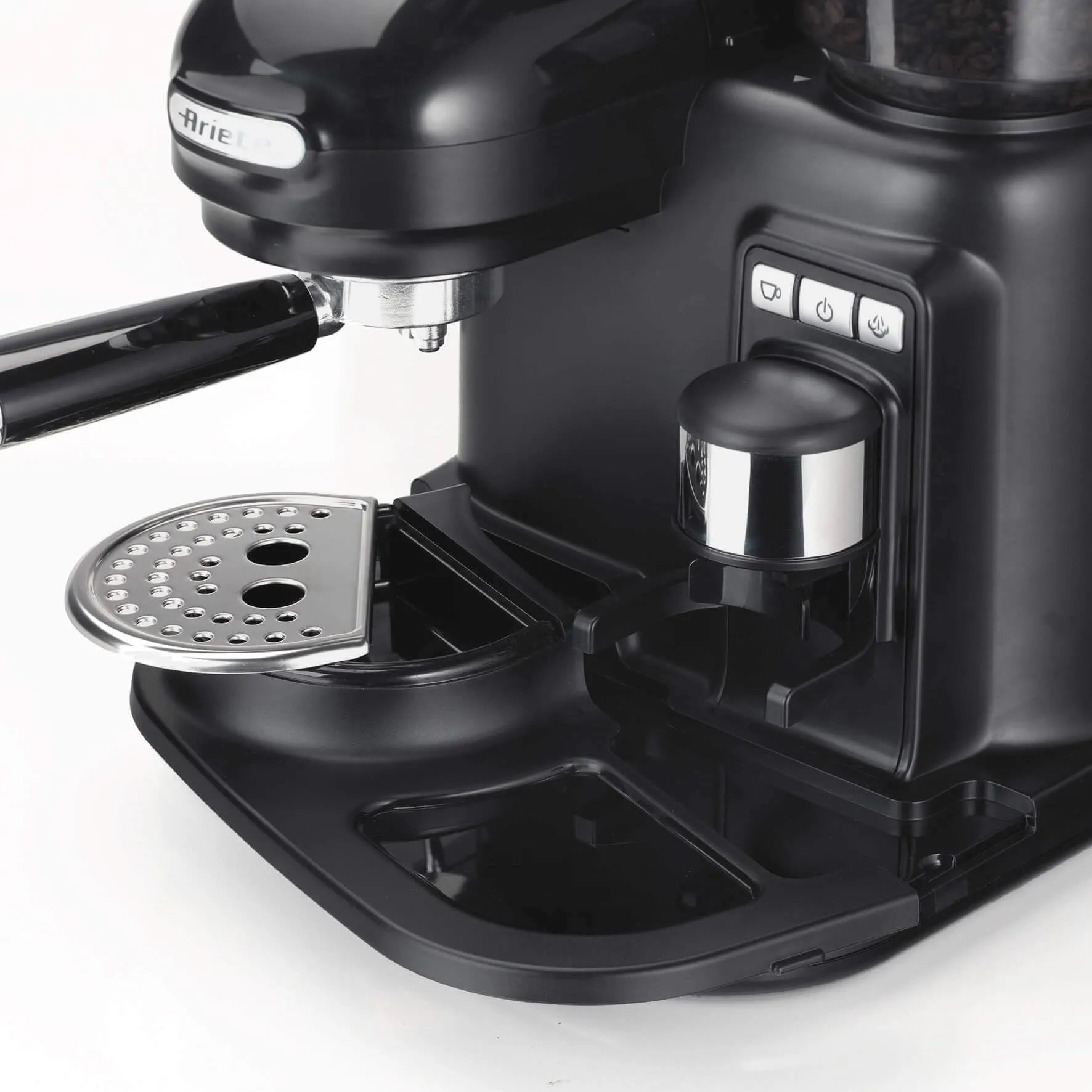 Ariete 1318 Macchina da Caffè Espresso con Macinacaffè Integrato, Cappuccinatore, 1080W, Nero - immagine 7
