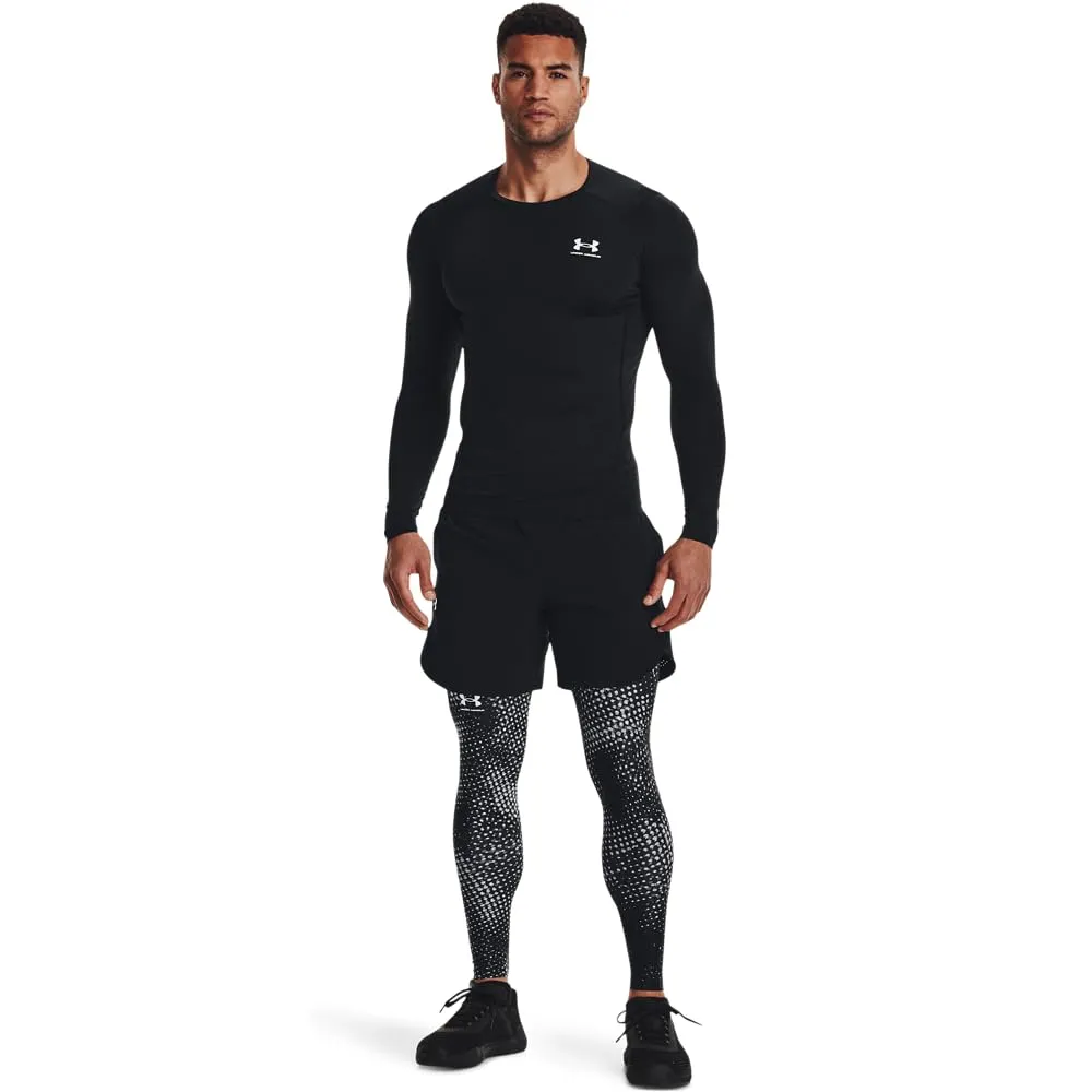 Under Armour UA HG Armour Comp LS Long Sleeve Shirt, Black, L Men - immagine 6