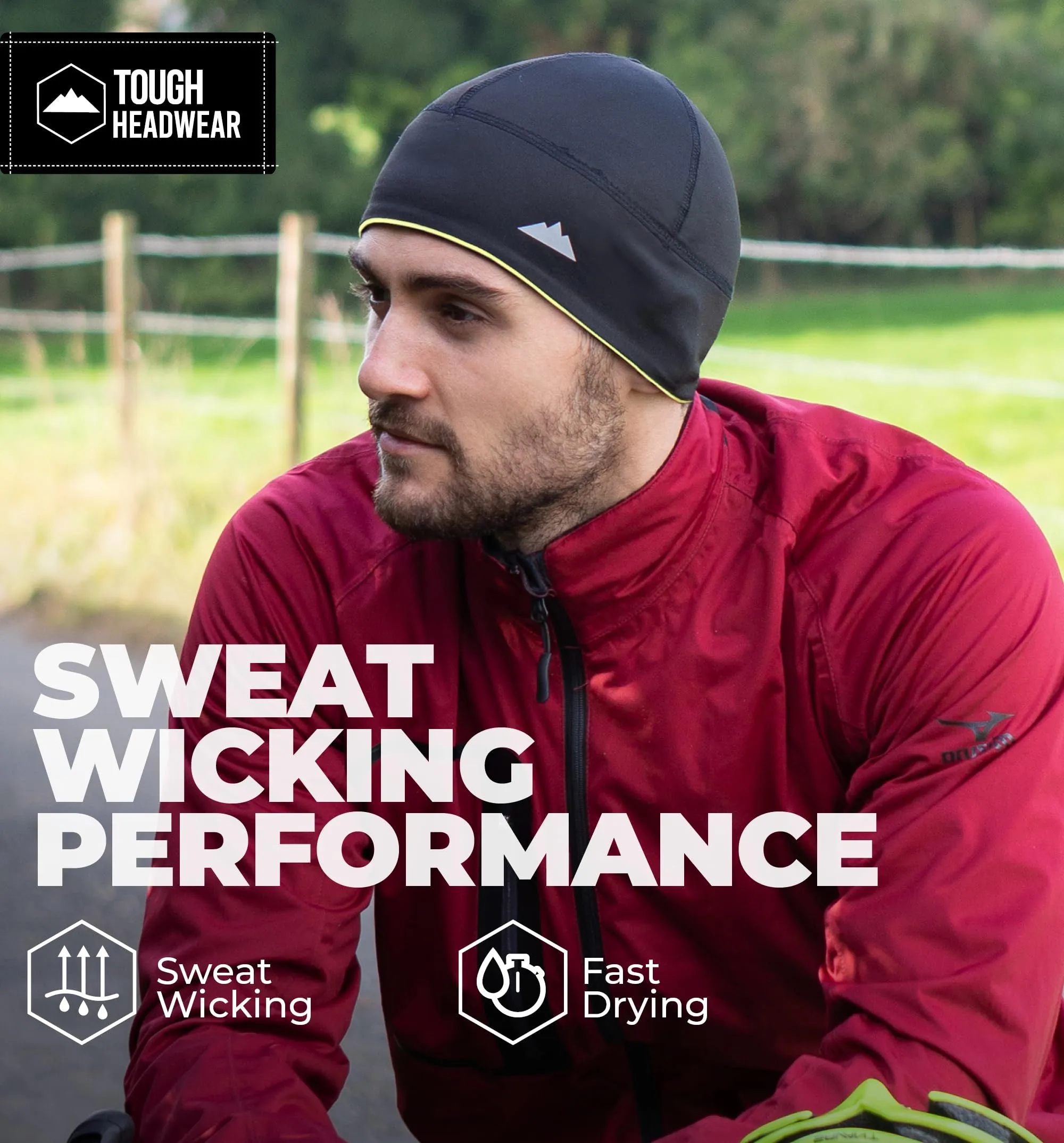 Tough Headwear Sottocasco Moto Invernale Termico per Ciclismo e Sport, Taglia Unica - immagine 4