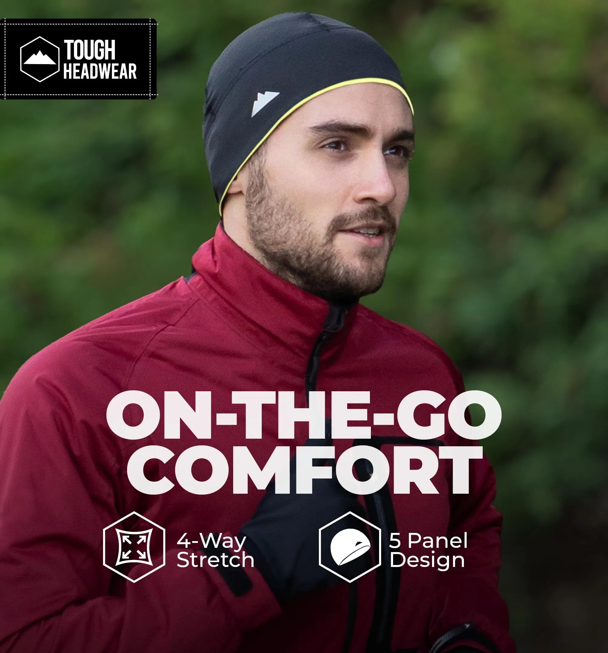 Tough Headwear Sottocasco Moto Invernale Termico per Ciclismo e Sport, Taglia Unica - immagine 5