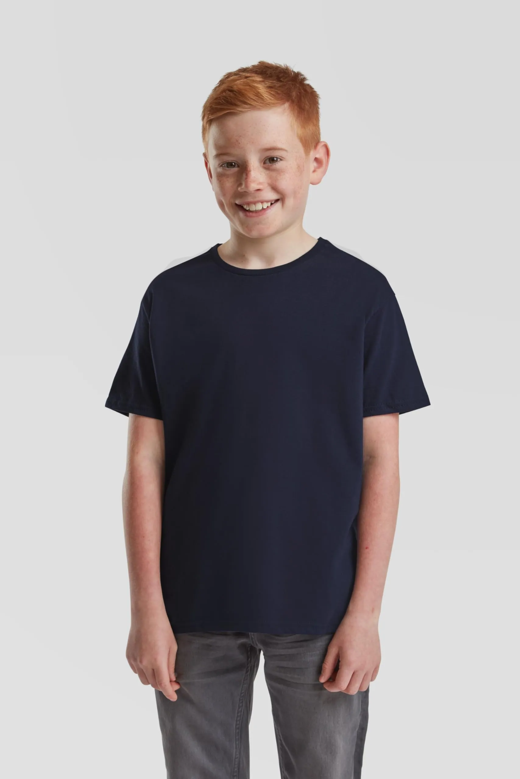 Fruit of the Loom Maglietta da Ragazzo Navy Scuro 164 - immagine 3