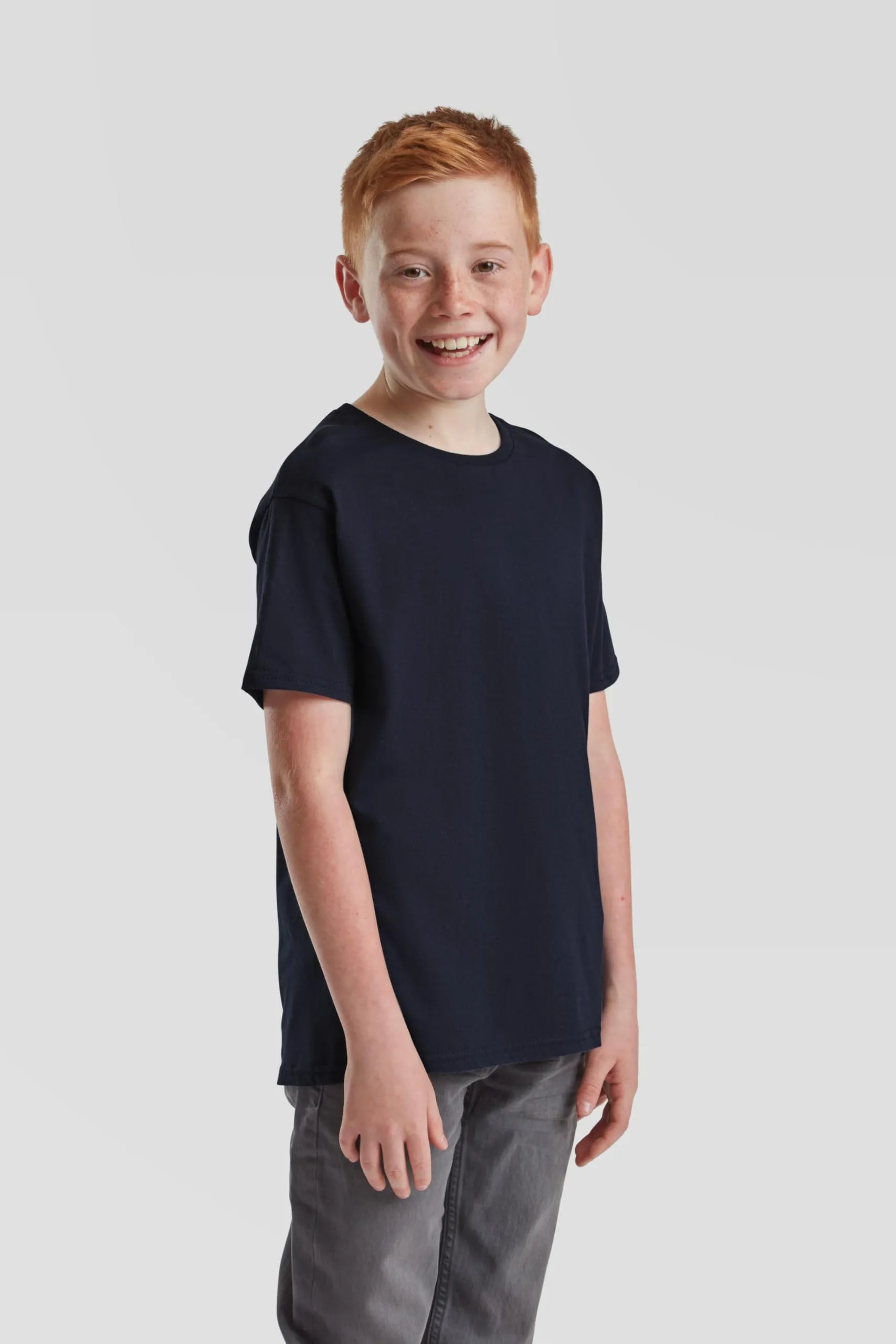 Fruit of the Loom Maglietta da Ragazzo Navy Scuro 164 - immagine 4