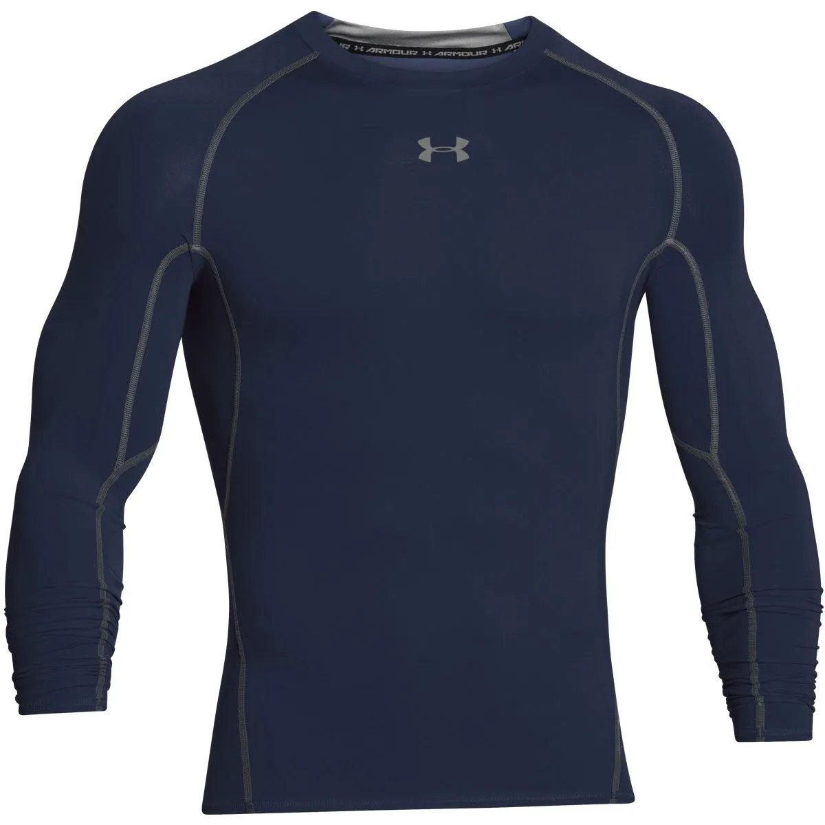 Under Armour UA HG Armour Long Sleeve Men's Shirt - Midnight Navy/Steel 410 - S - immagine 1