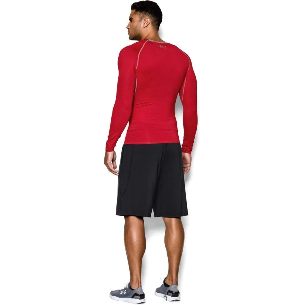Under Armour UA HG Armour Long Sleeve Men's Shirt, Red/Steel 600, XL - immagine 2
